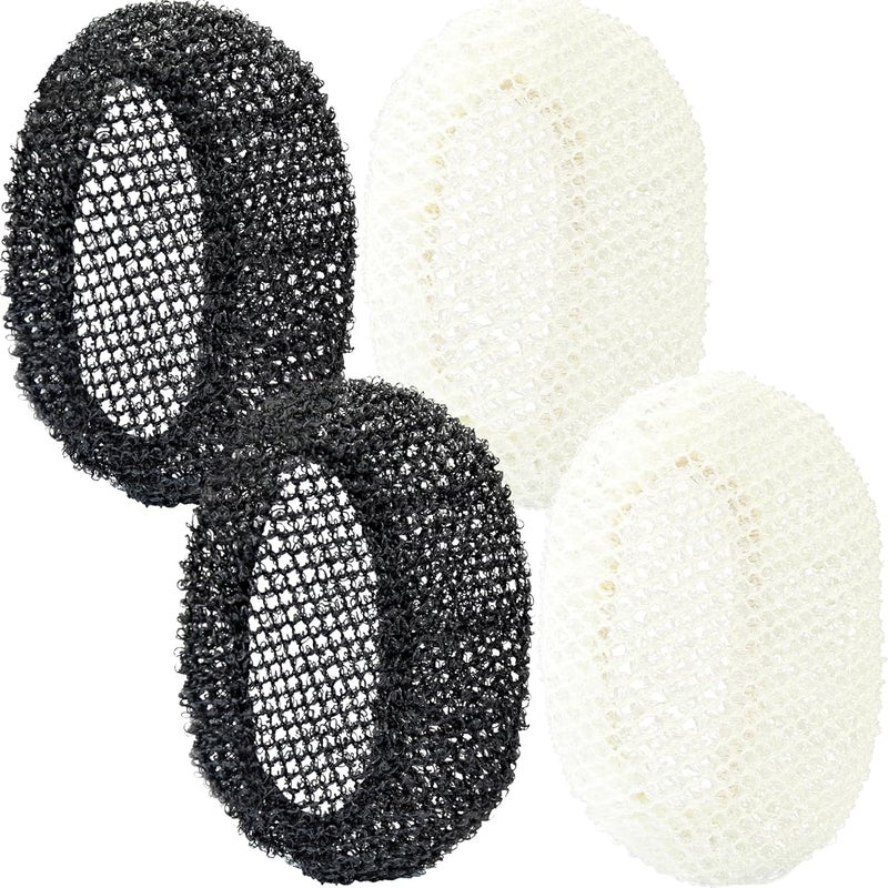 Innerneed Exfoliating Net Cover Sponge Bath Scrubbing Loofah Rough Washcloth Case 4pcs, Only for Silicone Body Brush （Only Case） - Image 1